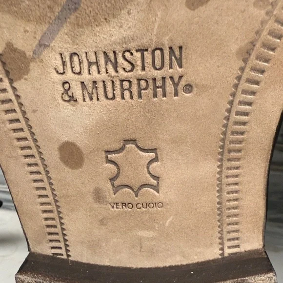 Johnston & Murphy 15 0670 Corbett Cap  Toe Derby Dress Leather Shoes  like NEW - Picture 15 of 16
